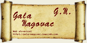 Gala Magovac vizit kartica